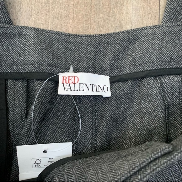 Red Valentino women’s wool trouser pant grey size small/medium - Picture 3 of 6